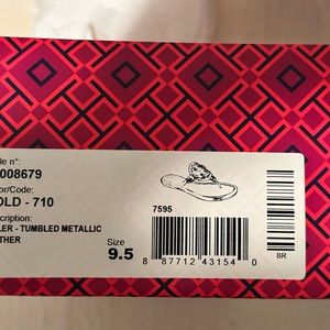 Tory Burch Gold Miller Sandals